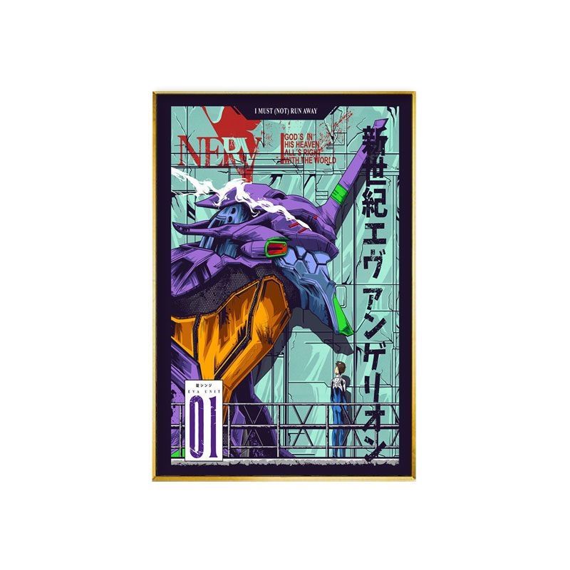 Evangelion Anime Merchandise - EVA-01 テストタイプ アニメグッズ 漫画 かわいいポスター クリエイティブ