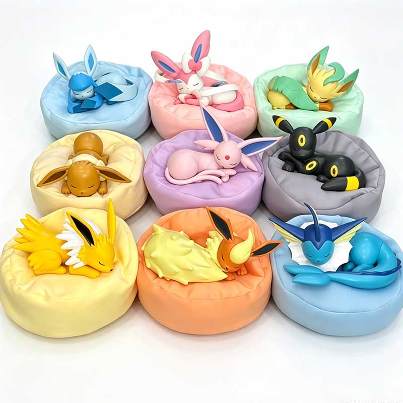 Pokemon Anime Merchandise - 9 個アニメポケモンイーブイフィギュアブラインドボックスおもちゃマルチフォームシリーズ PVC モデルデスクトップ装飾飾り誕生日クリスマスギフト