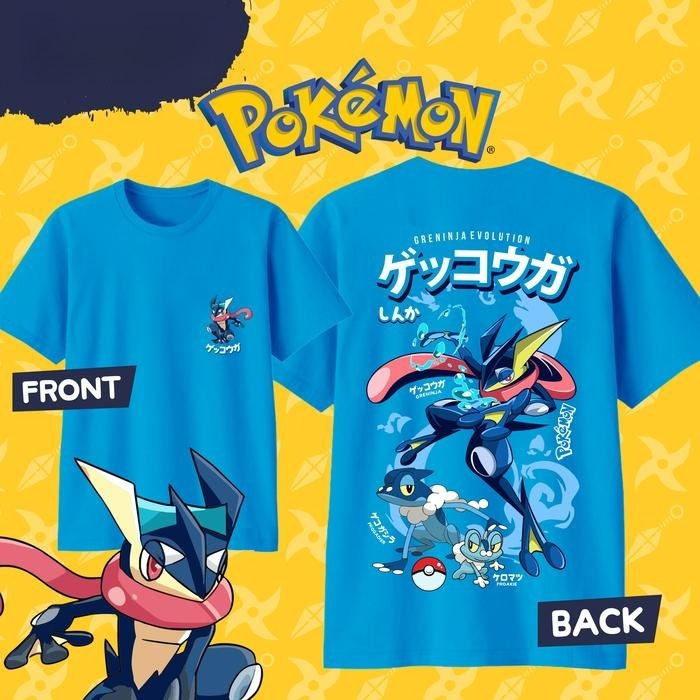 Pokemon Anime Merchandise - 2026 夏ホットセールポケモン グレンニンジャ プリント T シャツ、綿