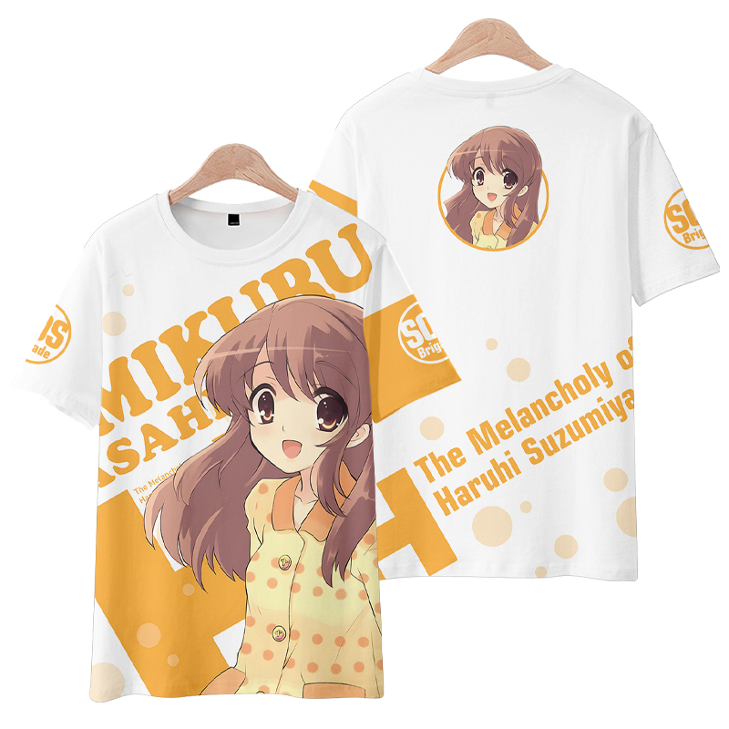 Anime Themed Merchandise - アニメ綾波ハルヒのユウツ半袖 Tシャツ夏のコスプレ衣装カジュアル学生ルーズトップス