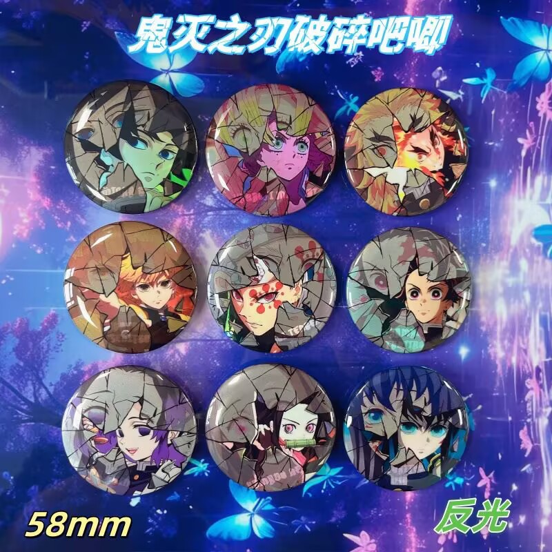 Anime Merchandise Demon Slayer - 鬼滅の刃 ブロークンバッジ アニメピン コレクション ハンギングアクセサリー グッズ