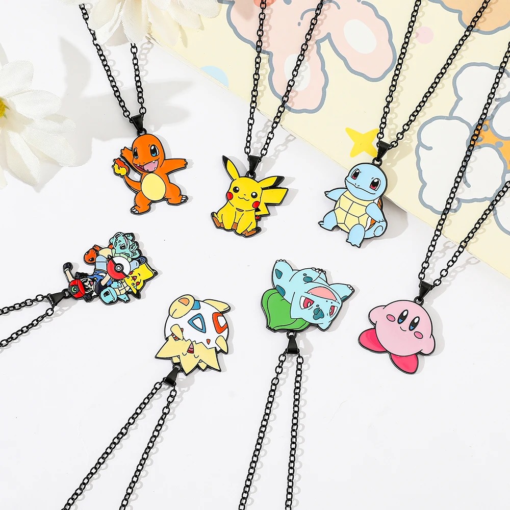 Pokemon Anime Merchandise - アニメポケモンメタルおもちゃ、かわいいフィギュア、ピカチュウ、ゼニガメ、サイダック、ヒトカゲ、パーティーデコレーションコスプレギフト