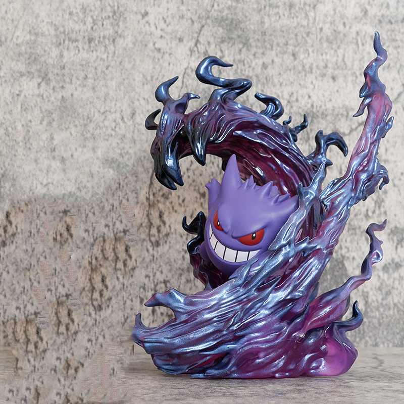 Pokemon Anime Merchandise - 19cm アニメポケモン ゲンガー バトルバージョン PVC アクションフィギュアゲームスタチューコレクタブルモデル子供のおもちゃ人形ギフト