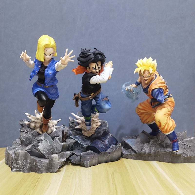 Anime Merchandise Box - ドラゴンボール超サイヤ人 Gk フィギュア未来悟飯 vs アンドロイド箱入りコレクタブルスタチューアニメコレクション家の装飾