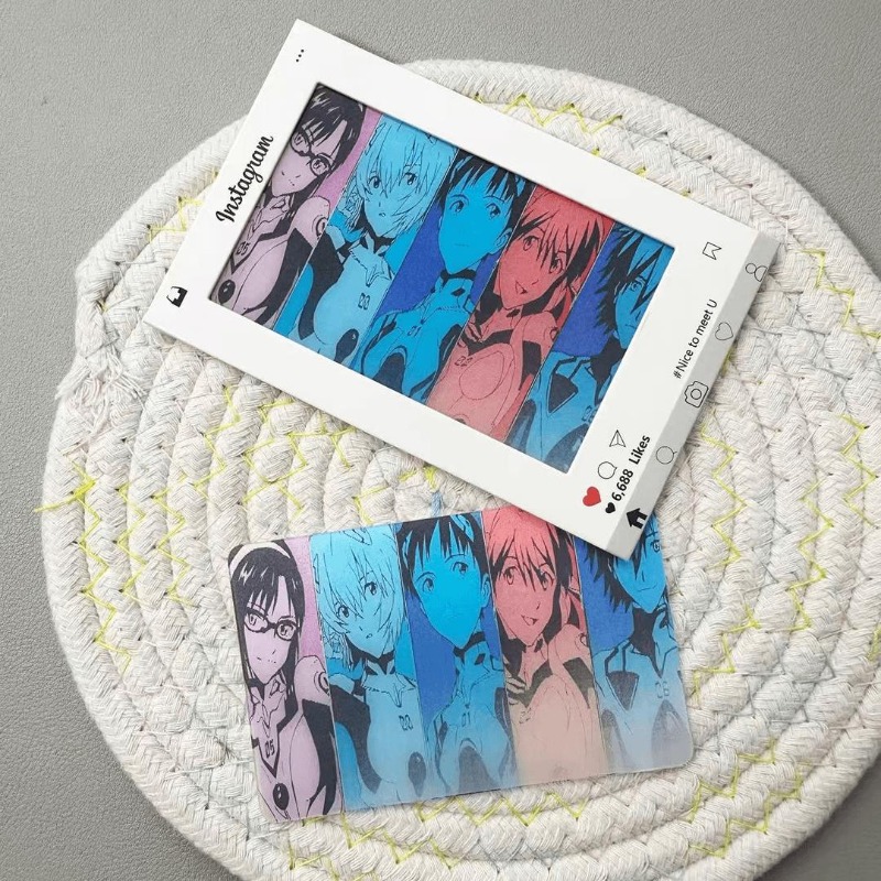 Evangelion Anime Merchandise - EVAカード 真希波・レイ・アスカ・ラングレー・ソリューアン アニメフィギュア 漫画グレーティングカード ブックマークグッズ おもちゃ