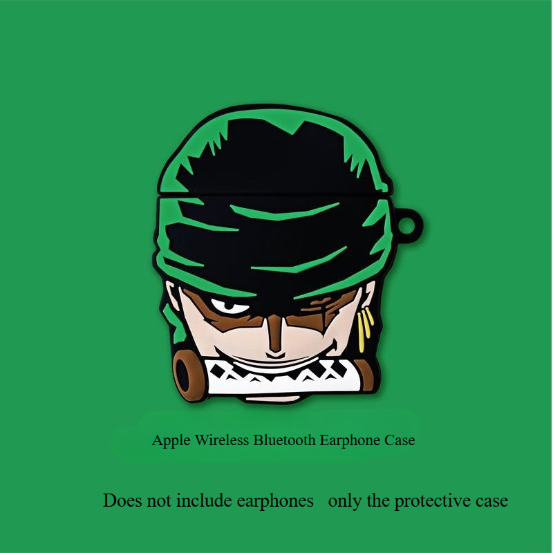 Zoro Anime Merchandise - ワンピース ロロノア・ゾロ カートゥーン キュート ヘッドホンケース アップル