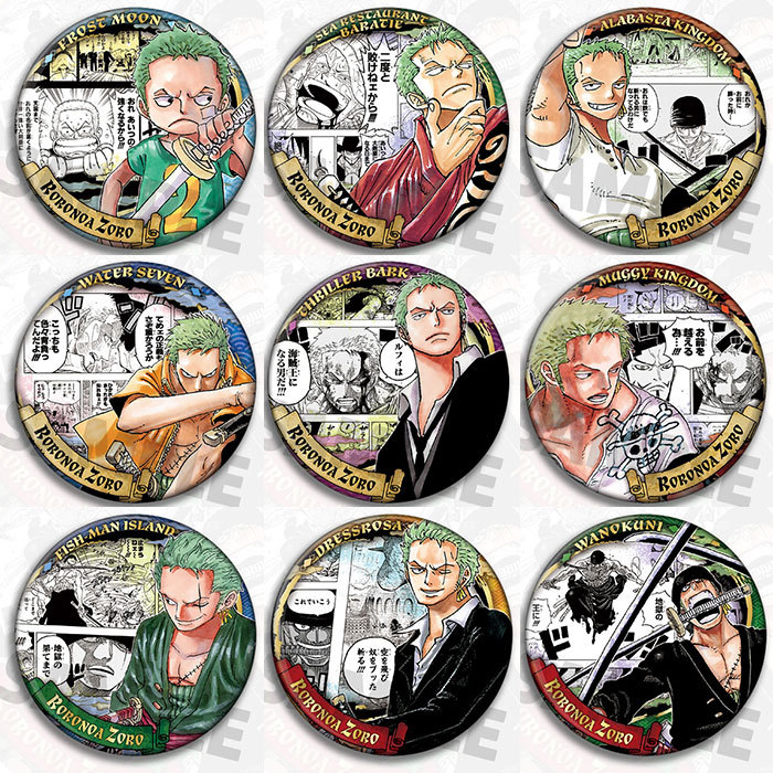 Zoro Anime Merchandise - ワンピース ゾロ アニメ バッジ ピン ブローチ