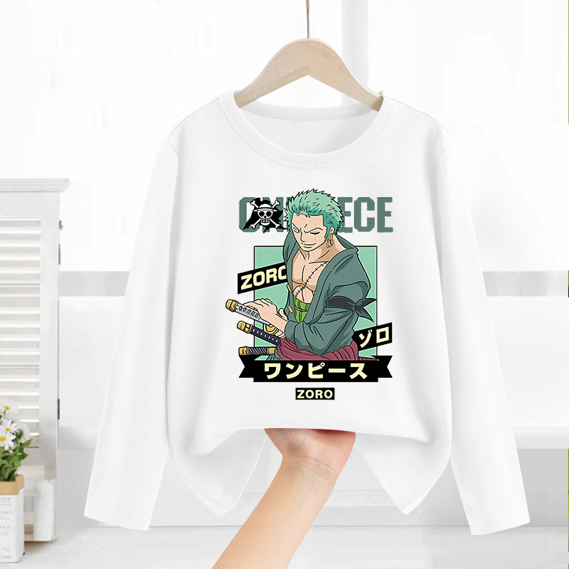 ワンピース長袖アニメプリントトップスベースレイヤーシャツ少年 - Anime Themed Merchandise のレビューと価格