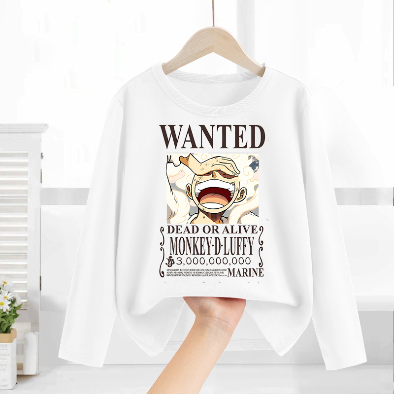 ワンピース長袖アニメプリントトップスベースレイヤーシャツ少年 - Anime Themed Merchandise のレビューと価格