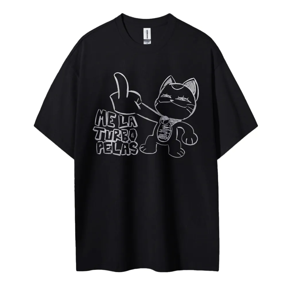 ダンダダン Tシャツ アニメ猫中指ジェスチャー ME LA  - Anime Merchandise Store In Japan のレビューと価格