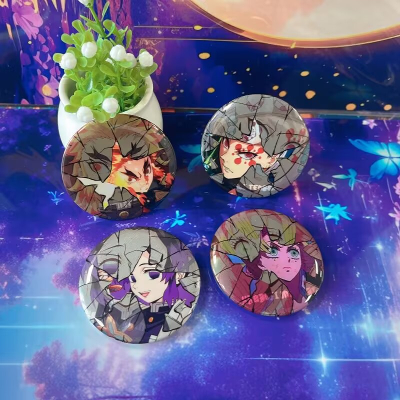鬼滅の刃 ブロークンバッジ アニメピン コレクション ハンギ - Anime Merchandise Demon Slayer のレビューと価格