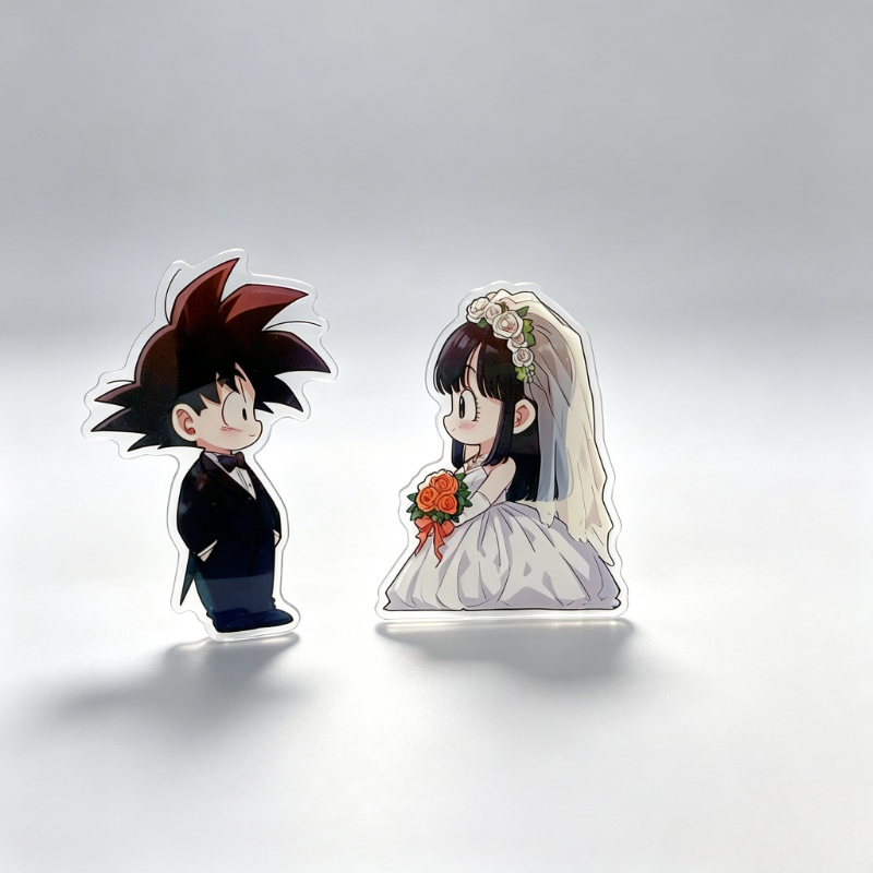 ドラゴンボールの可愛いウェディングドレスをテーマにしたアクリ - Anime Themed Merchandise のレビューと価格