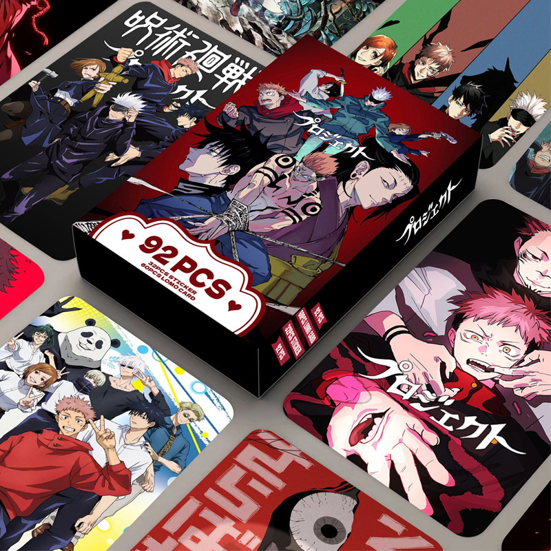 92枚入りカード、呪術廻戦両面カード、LOMOカード、アニメ - Anime Merchandise Box のレビューと価格