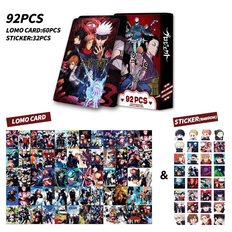 92枚入りカード、呪術廻戦両面カード、LOMOカード、アニメ - Anime Merchandise Box のレビューと価格