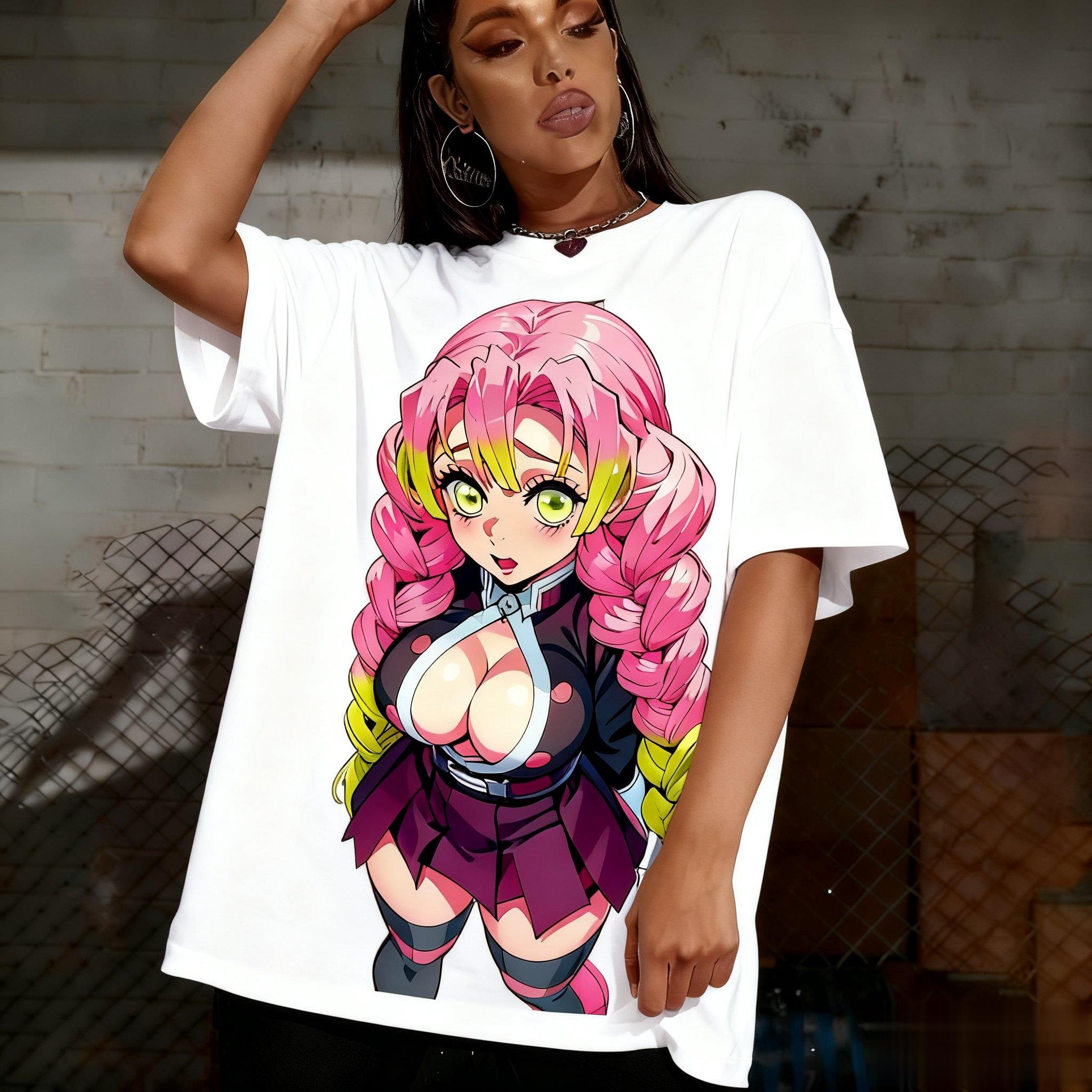 2026年新作　鬼滅の刃　甘露寺蜜璃　アニメグラフィックTシ - Anime Merchandise Store In Japan のレビューと価格