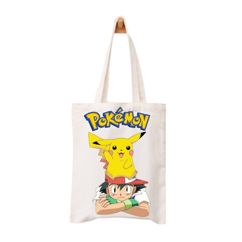アニメポケモンキャンバスバッグかわいい漫画フィギュアプリント - Pokemon Anime Merchandise のレビューと価格